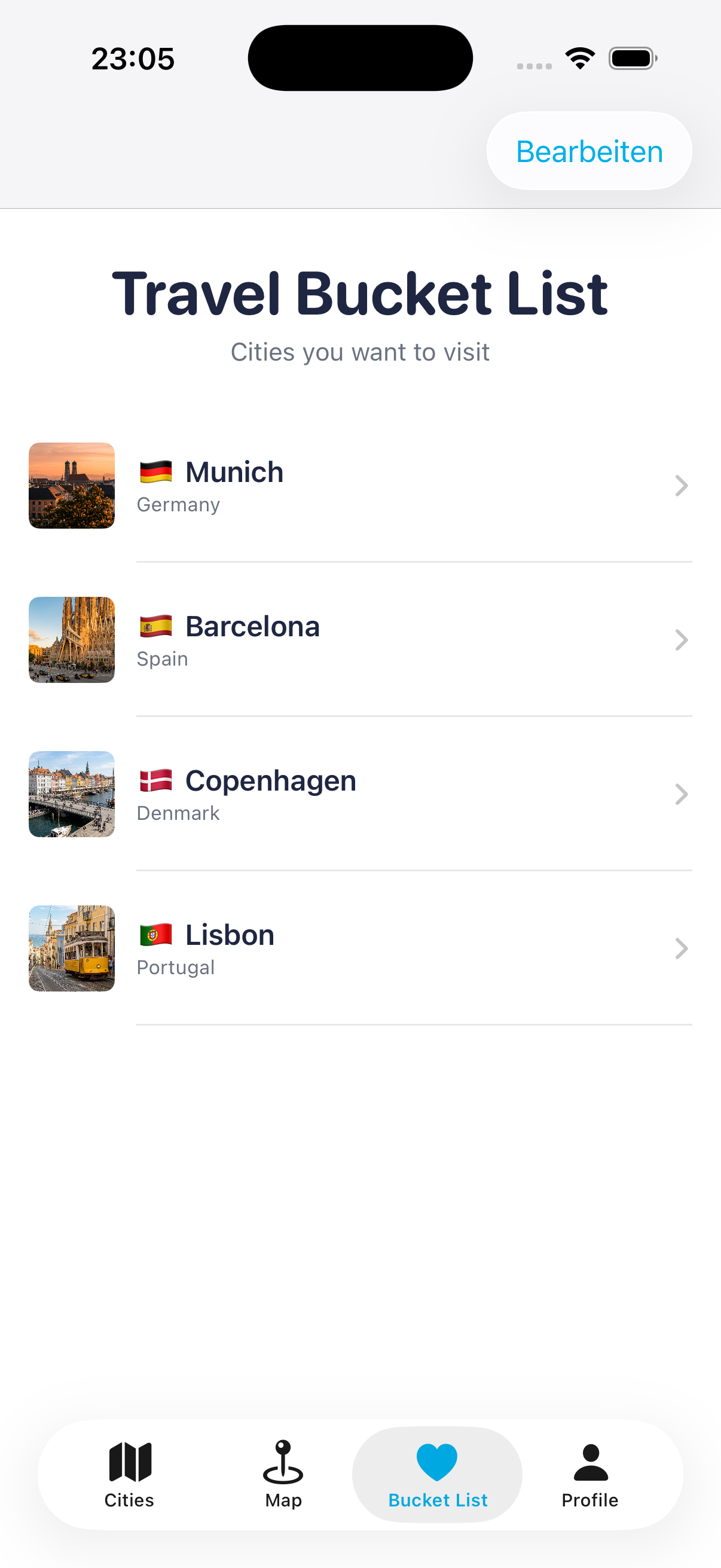 Travel Bucket List